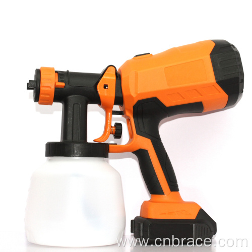 20V Cordless Electric Brushless HVLP Paint Sprayer Gun